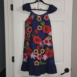 Andree By Unit Embroidered Floral Ruffle Dress Size Medium​​​​​